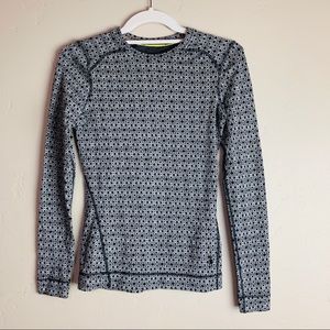 Smart Wool Long Sleeve Wool Base Layer Black XS